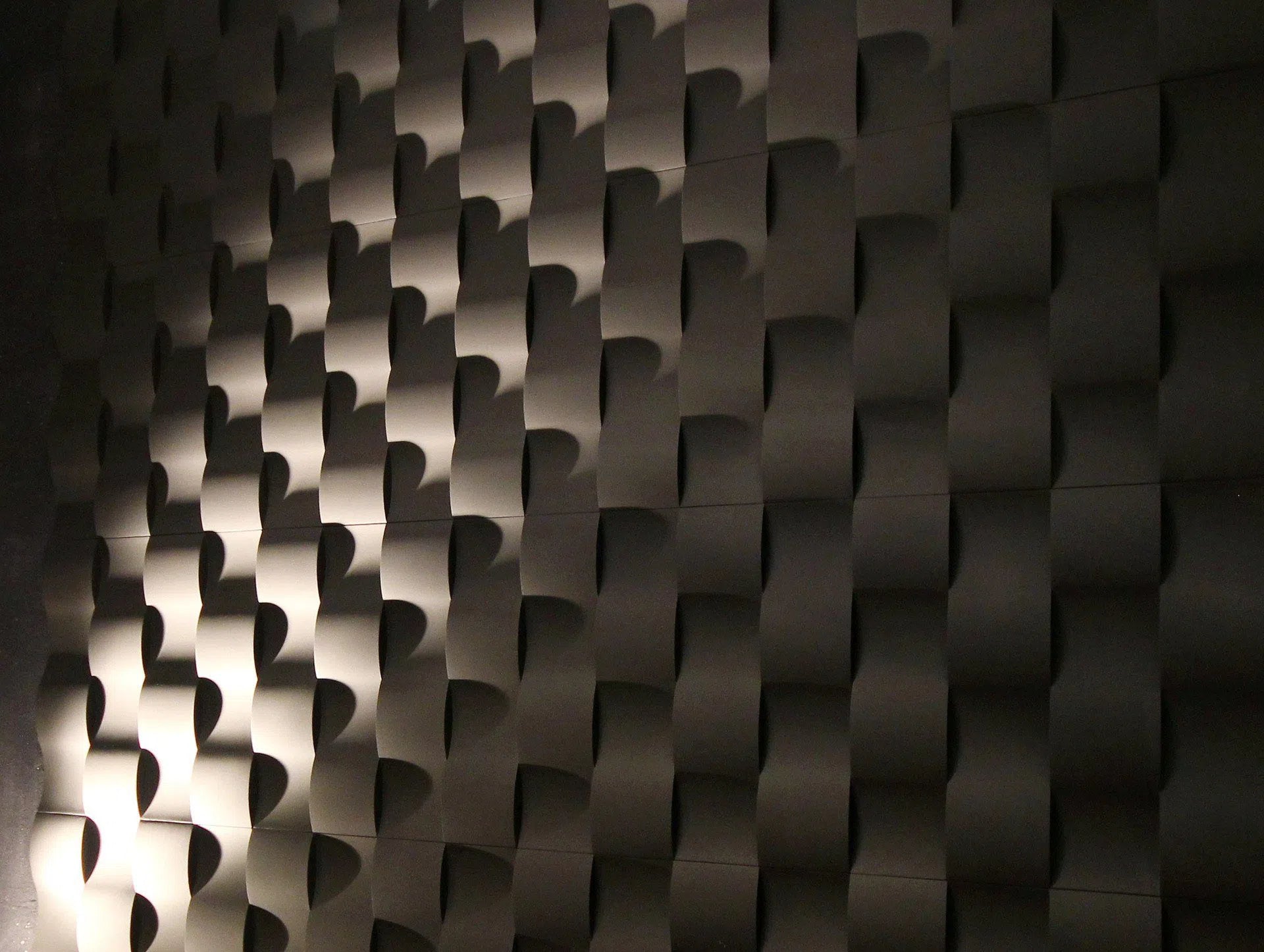 3D Gypsum Wall Panels - TWIST - Close-up of gypsum panel | DecorMania UK